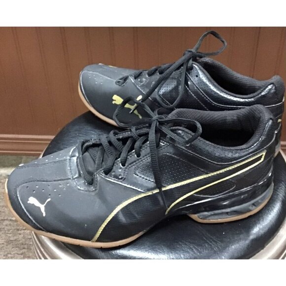 Women’s Black Lace Up Puma Athletic Running Shoes Size 8 - Picture 2 of 5